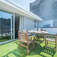 Studio met groot zonneterras centrum Oostende