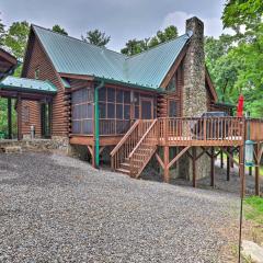 Purlear Luxury, Spacious Log Cabin with Mtn Views!