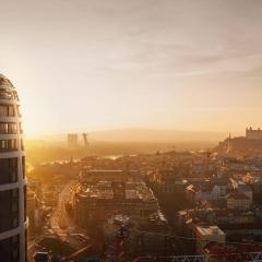 Castle view and city skyline view, Sky Park residence