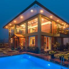 Status Villa by StayVista - Valleys view, Traditional-modern blend interiors, Private plunge pool & Gazebo