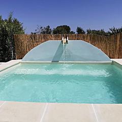 terra rossa casa di campagna con piscina