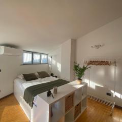 Charming studio next to Fiera with Terrace and parking