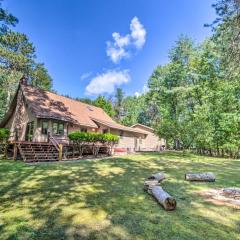 Riverfront Oconto Cabin with Fire Pit and Yard!