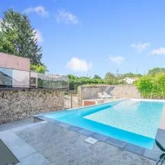 Character house with swimming pool in village