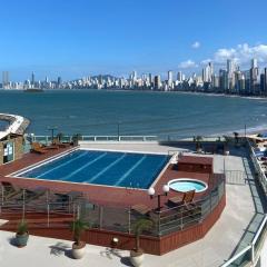 Loft Internacional Residence c linda vista do mar