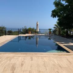 Spectacular views from this villa in Lapta