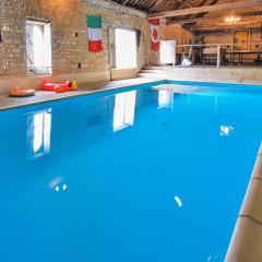 Beautiful Home In St, Germain Du Pert With 3 Bedrooms And Indoor Swimming Pool