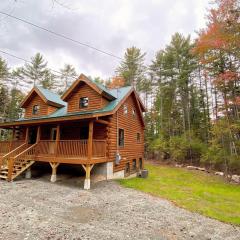 Brand New Log Home Well appointed great location with AC wifi cable fireplace firepit