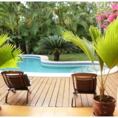 Charming Caribbean style villa near superb beach