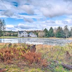 Spacious and Secluded Forksville Home Fire Pit