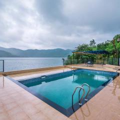 SaffronStays Riverdale, Mulshi - Lakefront villa with pool and mountain view