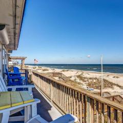 Spacious Beachfront Home w/Deck, Balcony, Central A/C, Washer/Dryer, and WiFi