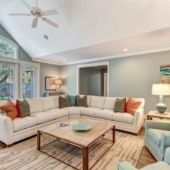 Spacious home with patio, deck, private outdoor pool, & beach access