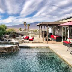 Mineral Saltwater Solar heated Pool & Spa Oasis with mountain views and Koi pond