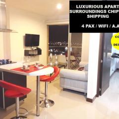 luxurious apartment in front of the chipichape shopping center