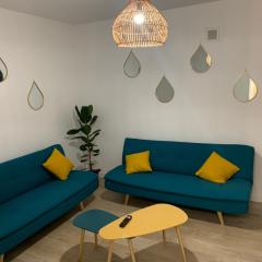 L EFFET MER 70M2 avec 2 chambres doubles avec Parking 1 voiture GRATUIT, Netflix Disney plus disponible Lits faits à l arrivé Serviettes de toilettes fournies