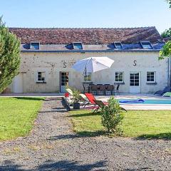 Lovely Home In Thilouze With Heated Swimming Pool