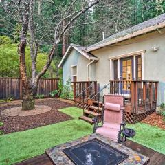 California Cottage Less Than 4 Mi to Redwood Hiking Trails