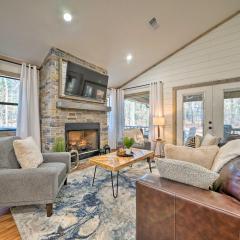 Chic Broken Bow Escape with Hot Tub and Fire Pit!