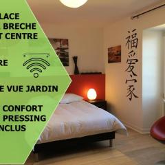 Le Fuji centre la Brèche wifi calme vue jardin