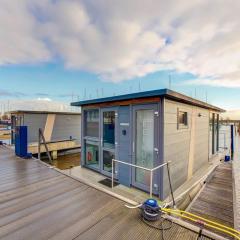 Modern Houseboat in Marina of Volendam with Swimming Pool