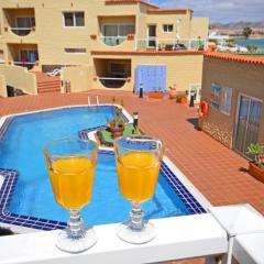 Ferienwohnung PLAYA 2 - Pool - Meerblick - 50m Strand - WiFi
