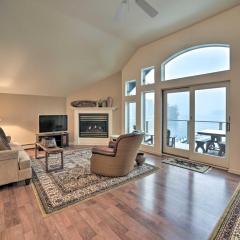 Lakefront Retreat with Balcony, Fireplace, Views!