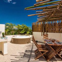 Incredible Penthouse with Private Rooftop and Hot Tub in Aldea Zama Tulum