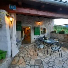 Stone House in Dobrec with Sea View & Pool
