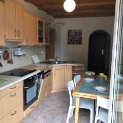 Apartment in Gelb, mit Balkon, Kamin, 50 Schritte zu Radweg, ideal for Long Stay, 4 Singles in Single Rooms