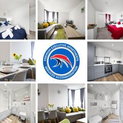 51 PERCENT OFF - LONG STAYS - PREMIUM EXECUTIVE APARTMENTS - SHERATON VIEW - CITY CENTRE - FOR FAMILIES , BUSINESS, LEISURE & RELOCATIONS - Free WiFi