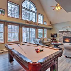 Near Lake and Hiking Pocono Home with Hot Tub