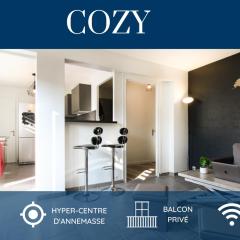 HOMEY COZY - New / Centre / Balcon privé / Proche Geneve