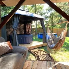 DOM LAS 3-natura, relaks, jacuzzi, ognisko, Jeziorsko