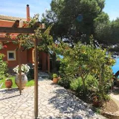Villa Takis on Pelekas beach Apartment A with private garden and sea view