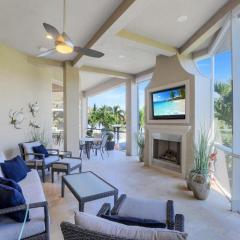 Waterfront home with infinity pool, spa and outdoor TV