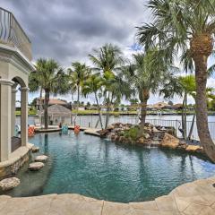 Luxe Cape Coral Escape with Boat Dock and Cabana!
