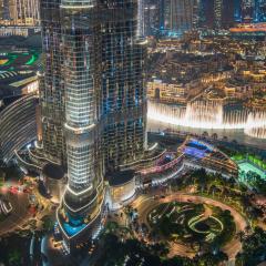 FIRST CLASS 3BR with full BURJ KHALIFA and FOUNTAIN VIEW