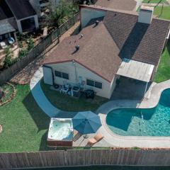 1976HoustonGem Luminous PvTPool & HotTub DT20mins for LRG Families 6Beds 2Bath