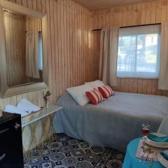 Cabaña vista al volcán en centro de Pucón