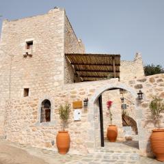 Dandy Villas Mani - Old Tower House - Fireplace - Pool