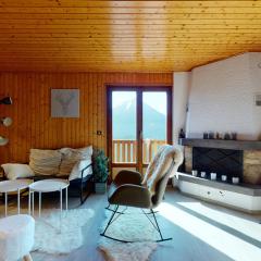 Charming chalet with a splendid view of the Valais mountains