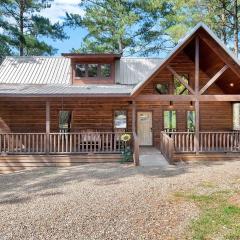 Gorgeous Idyllic Cabin w Hot Tub and Fire Pit Quittin Time is Secluded Romantic Oasis w Luxury Bathroom Double Shower and Bathtub Foosball Table