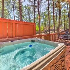 Rustic Ruidoso Log Cabin with Hot Tub and Deck!