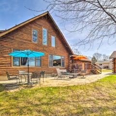 Beachfront Lake Michigan Log Cabin with Sauna!