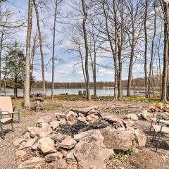 Lakefront Pocono Lake Home with Dock and Fire Pit