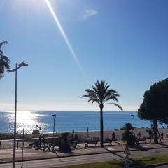 Appartement Au bord de la mer, vue plage , piscine, parking