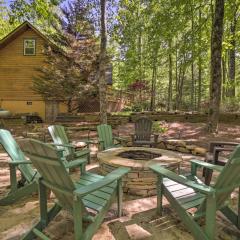 Sapphire Log Cabin with Wraparound Deck and Fire Pit!