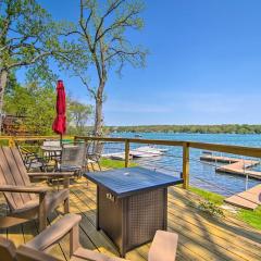 Serene Lakefront Escape Boat Dock and Grill!