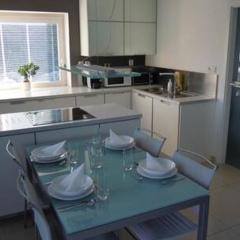 Luxury apartment fireplace + sauna